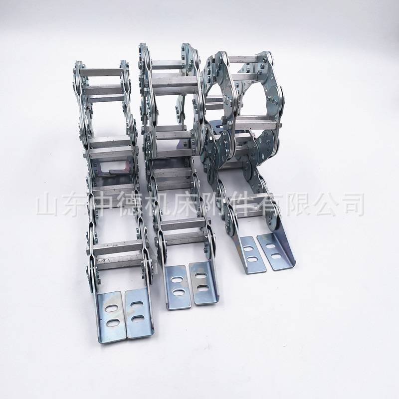 钢制拖链不锈钢坦克链TL桥式穿线钢铝拖链镀锌线槽全封闭工程拖链