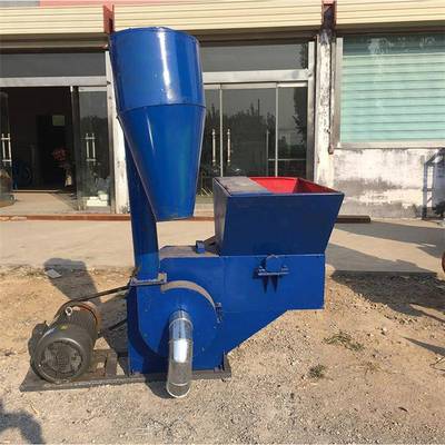 养殖自场农作物秸秆粉动碎机进料除尘机粉草EZK锤片式饲草打糠机