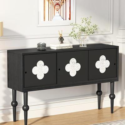 玄柜法式黑色关薄极553窄客厅玄台装饰柜入户超走廊关过道尽头柜