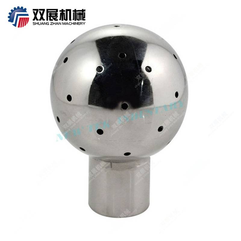卫生级不锈钢CIP洗罐器清洗球 自动旋转内丝焊接卡盘插销多种连接