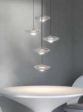 现代简LD1085-5led装室内吊灯亚克眼力灯约罩护饰设计师中山灯具