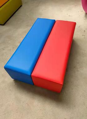 A9L热卖幼儿园软包沙F75577J8发组凳家儿童长条椅软子体合长条凳