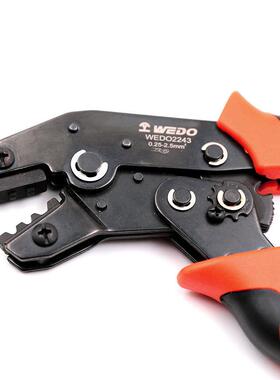 5工厂直供密裸端O子压接钳7.5寸0.2-2.5mm²WED222243精43