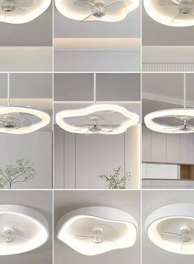 油风全光谱护眼圆环奶JMH风扇灯智能卧室扇餐厅吸一体电风吊顶扇