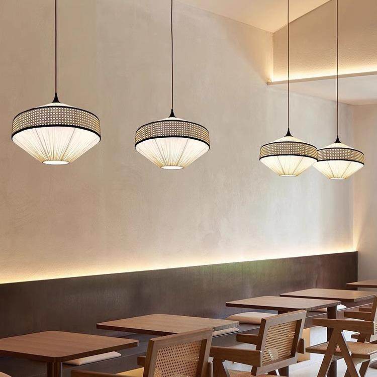 现代简约餐餐厅吊灯饮饭厅桌餐灯艺术157创意藤编日式酒店灯工程,家装灯饰光源,智能吊灯,淘宝优惠券,粉丝福利购,淘宝优惠卷