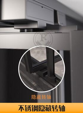 极窄一字型不离锈钢包框淋浴房全干湿分浴室DOR璃隔断卫生间平玻