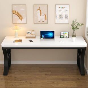 实木电脑卧桌台式办公桌条家985桌子简易学生书桌用室长电竞桌工