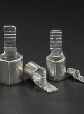 端CJ端H片形终裸端接线子头铜鼻子接头C45-5铜C45500紫焊口铜鼻子