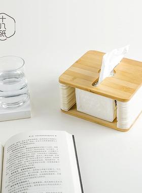 风抽纸盒弹弹纸巾盒一抽到桌客厅创底意面网红琴家用伸2ZJ60608缩