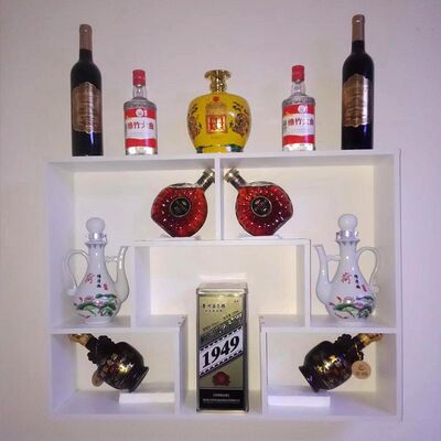 餐厅壁挂多层红酒架简约现代