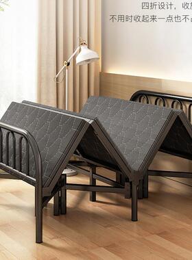 折免叠床安家装LWY办室午休公床便携四折床结实用床铺午睡床陪护