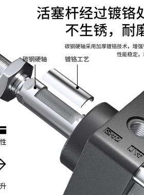 0SC气缸小型气动大3全大推力标准SC32x40x506x80xx10x125x166190-