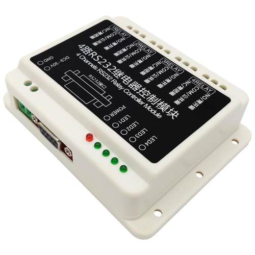 4路RS22串继电器控制板关口电开ARP脑连接PL口C工业控制接板