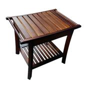 实手木浴凳新款 家用带扶双室层置物卫生间泡脚凳柚木洗82澡凳凳子