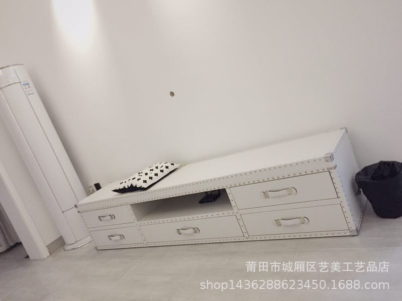 欧式田园复古做旧简约电视柜