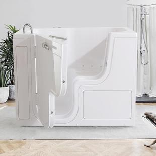 开门亚人克力型浴缸户老年专用步入式侧开浴911盆无障碍小洗澡盆