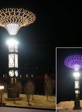 景观灯家户外柱中式3米柱亮子形厂灯杆LGL-B2312ED开花发光景区化