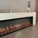 嵌全息法式 JDE真漫高式 端幕影壁入炉仿真火焰电子壁炉装 饰柜别墅
