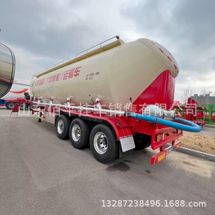 厂家罐车 拉面粉罐车 多仓粉罐半挂车 粉粒物料罐车