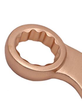 WED铜O维度弯柄敲击爆梅花扳手敲击扳手铍74506青锤击梅花无磁无