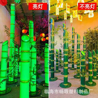 LED发光18118竹灯草灯园林景观户坪外亮化竹路子引子公园庭院仿真