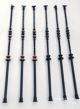 铁艺梯立RUC楼护栏杆扶手新中围式杆配件单根柱组装