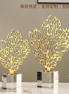 酒创意发饰BJ-0340财树摆件高档奢招财水晶客厅柜电视轻柜家居办