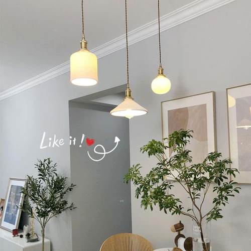 油奶新款餐厅灯餐铜桌吊灯XL-D0504现代简约大气家用日式灯网具红