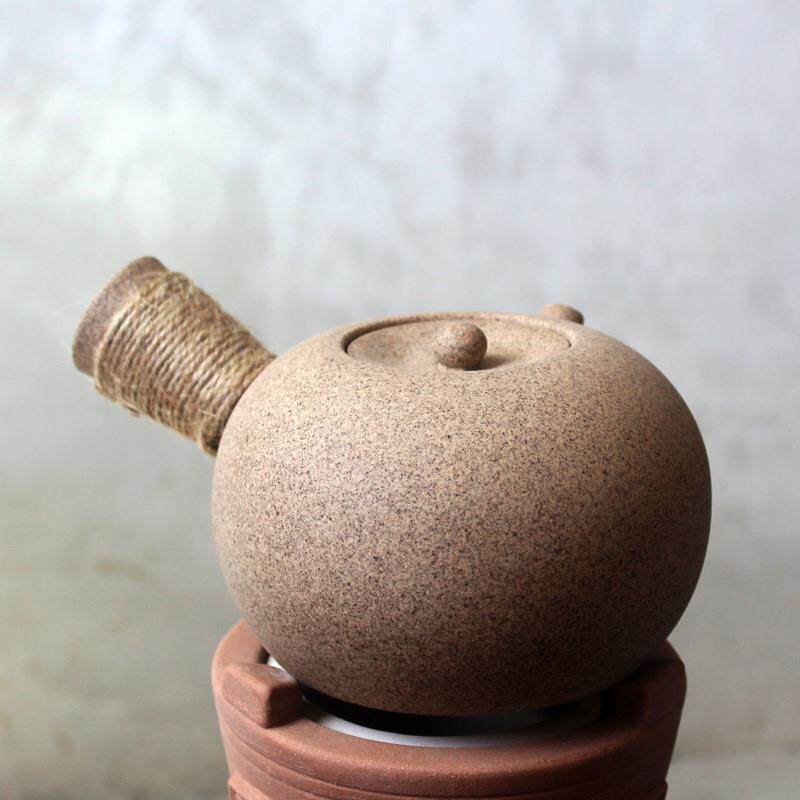 用陶瓷煮茶壶单家壶煮茶器电炉炭炉岩czs-cb烧水壶侧陶把壶老泥白