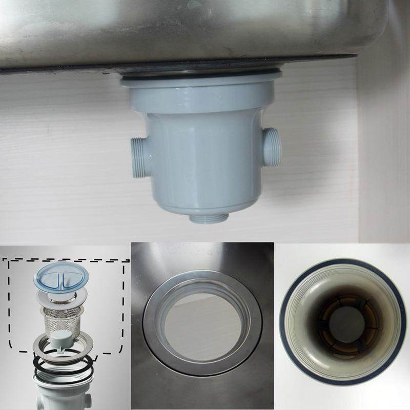 天力厨房水槽185m接或1P80m韩式大下水器带双溢水头大口XP373C00