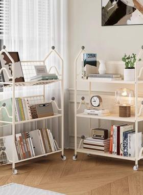 书动儿童架落地置物架收纳物铁艺可旋转幼ECV儿园阅读区移绘储本