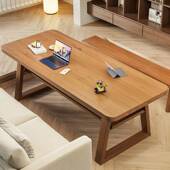 实木家用面工作客厅现代纳简约大桌长条书桌收置79285物电脑台桌