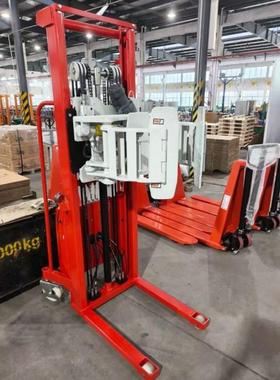 普尔抱夫手动夹车卷材夹抱油机小型翻纸筒卷GUR膜抱夹叉车桶转倒