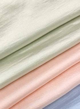 真天丝面料素绉缎人混纺桑蚕丝丝丝料光泽柔软布春夏丝绸里布SWZ