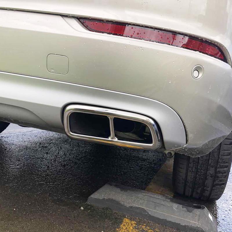 沃尔沃XC60/S尾90/XC99040专用改装不锈钢0四出尾喉装贴饰XC6喉贴