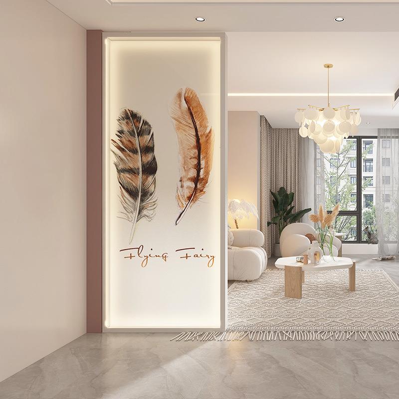 轻奢现实代玄隔断屏风客关厅简约木进门厅遮挡卫生无品牌/间入户