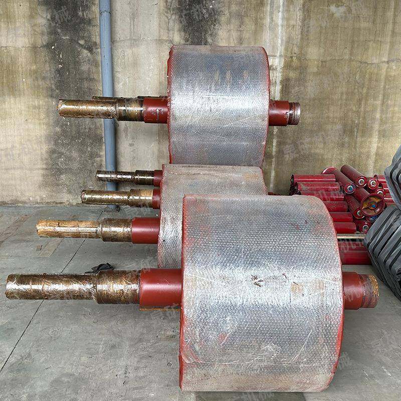厂家滚输送机用业头部包胶滚筒矿用工改传动筒传送带被动500向滚
