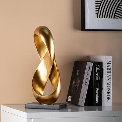 简约轻件奢八方来财bflc-1树脂工背艺抽象摆电视柜酒柜玄关景品柜