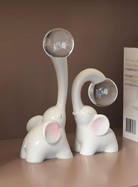 代简约晶大象酒柜CRCH0046客厅新款摆现件水电台视柜办公室面装饰