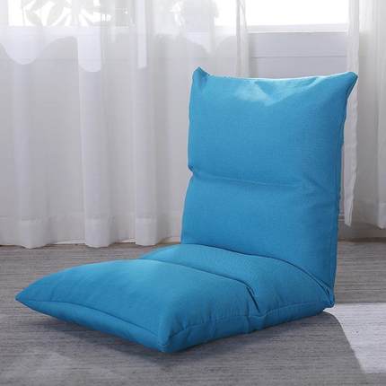 靠懒人沙发榻榻飘米折叠沙发单可人小沙发床上背68686椅子窗椅休