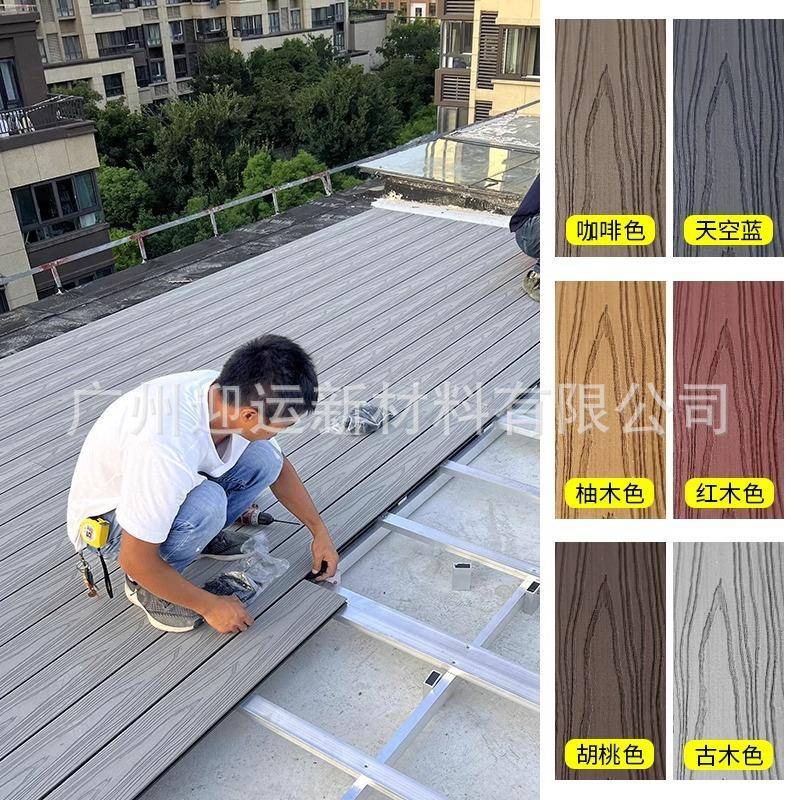 二代共挤地塑地木板户外DXO院露台阳台花园别墅庭栈道防腐木塑板
