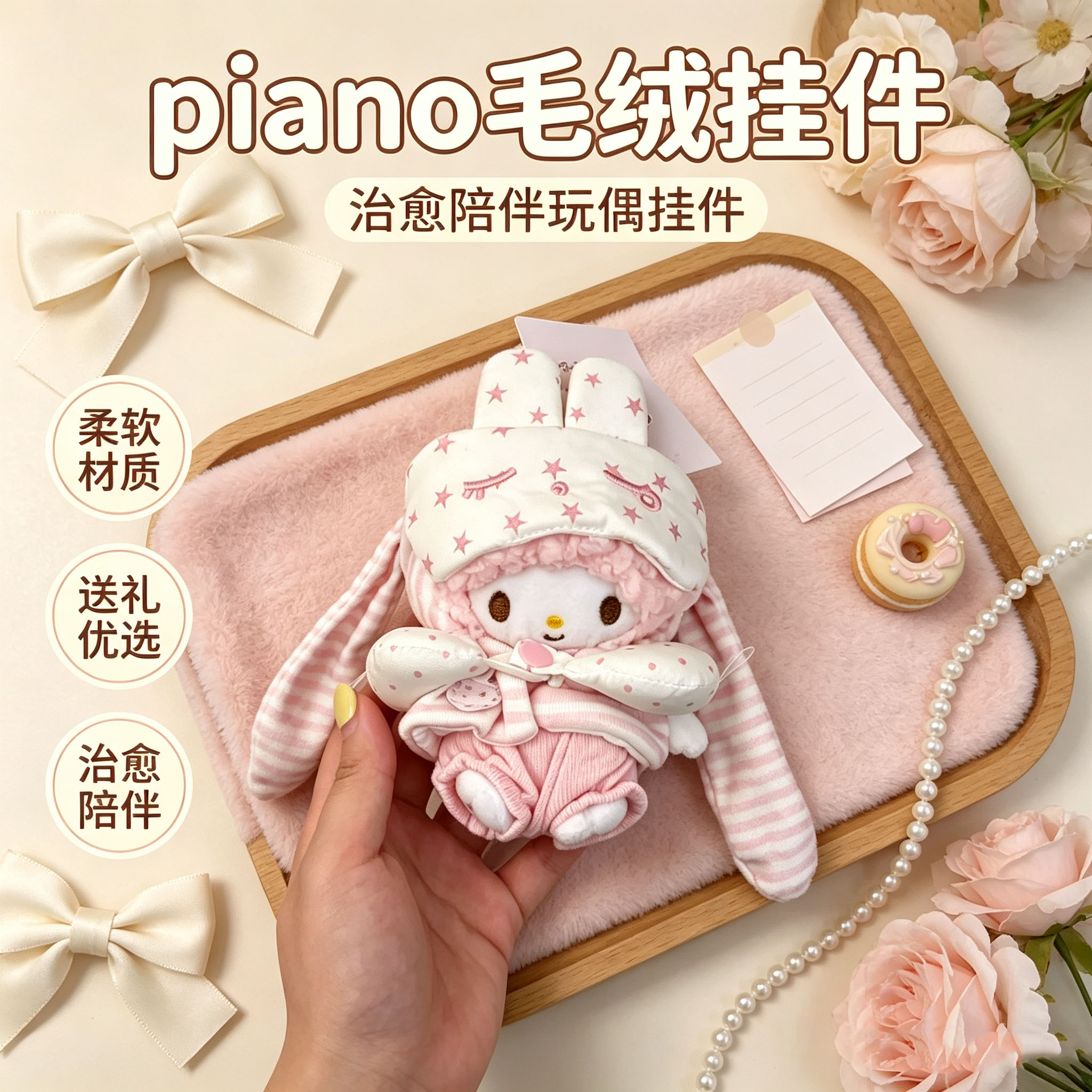 小羊piano玩偶挂件毛绒挂件礼物