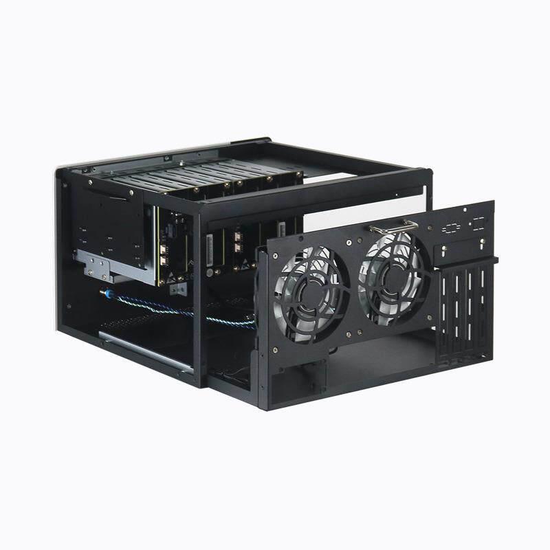 nas8盘位存储服务器全PCIE卡槽MATX主板热插拔机箱