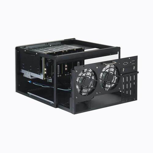 nas8盘位存储服务器全PCIE卡槽MATX主板热插拔机箱