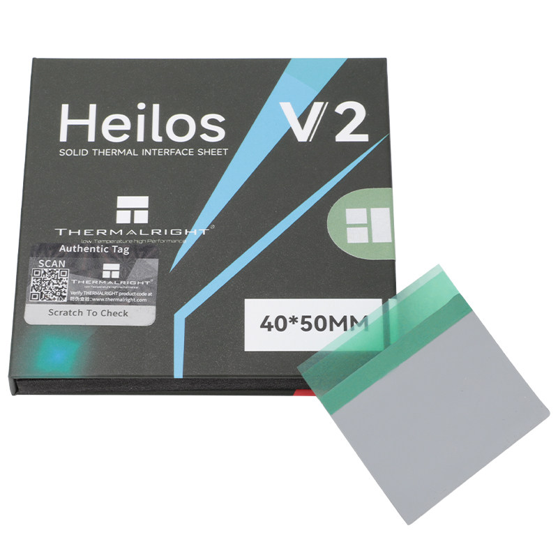 利民Heilos V2固态导热硅脂片(8.5W/m.k/40*50*0.25MM)相变导热片