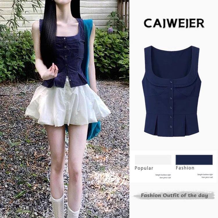 白色花苞小短裙巨好看的掐腰连衣裙女夏季2025款巨好看的裙子套装