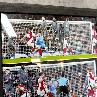 阿森纳赖斯任意球双响实木装饰相框照片墙桌摆挂框摆件酒吧壁画