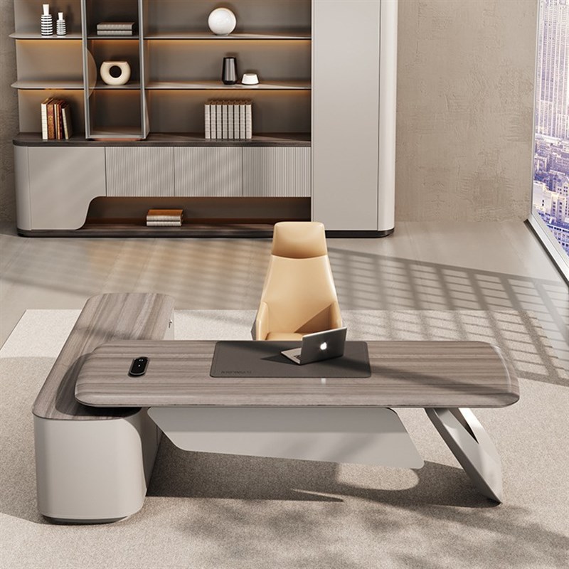 办公桌老板桌椅组合极简轻奢现代简约领导办公室大班台电脑桌