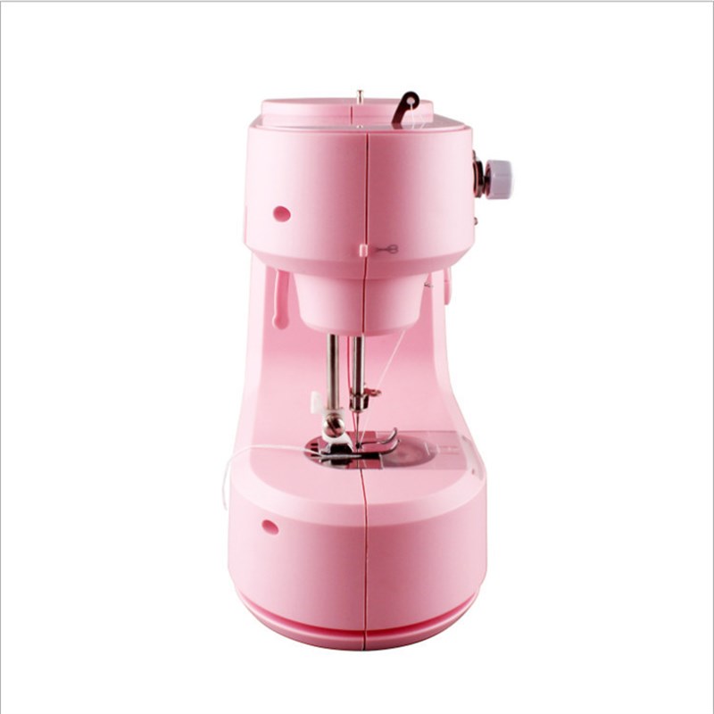 新品芳华398跨境5线迹家用缝纫机便携式锁边多功能家用缝纫机