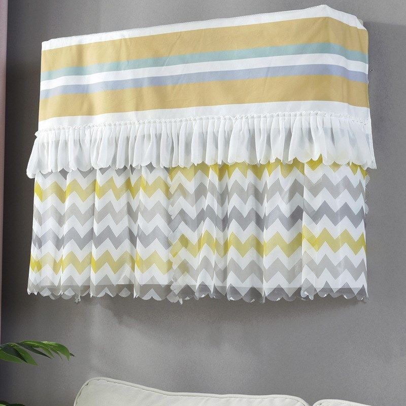 新品月子雪纺印花挂机空调挡风罩卧室开机不取空调罩挂式防尘罩,收纳整理,餐桌罩,淘宝优惠券,粉丝福利购,淘宝优惠卷